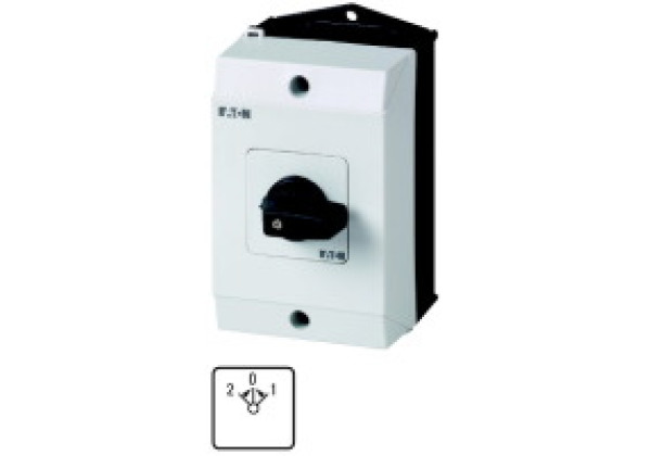 222480 - T0-3-190/I1 - Reversing switches, Contacts: 5, 20 A, front plate: 2 0 < 1