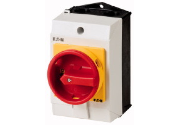 222585 - T0-2-113/I1/SVB - Main switch, 3 pole + 1 N/C, 20 A, Emergency-Stop fun