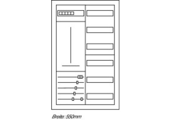 233997 - Z/V-ZSD387 - Family house metering distribution board