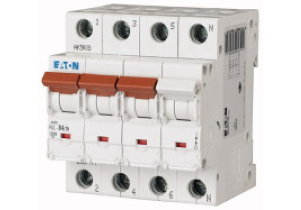 236477 - PXL-B4/3N - Over current switch, 4A, 3Np, B-Char, AC