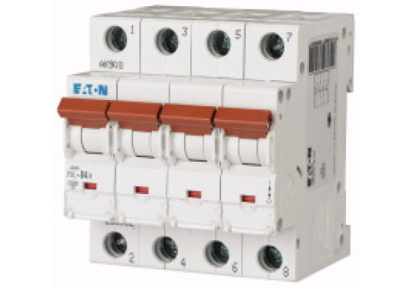 236582 - PXL-B4/4 - Over current switch, 4A, 4p, B-Char, AC