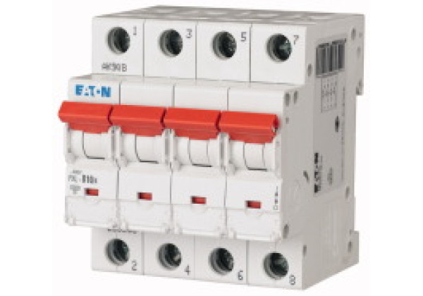 236586 - PXL-B10/4 - Over current switch, 10A, 4p, B-Char, AC