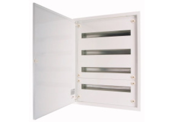 240747 - BF-U-6/198-A - Complete flush-mounted flat distribution board, white, 3