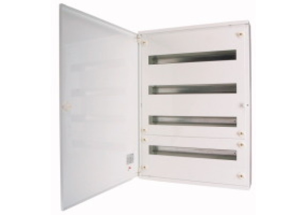 283034 - BF-O-6/144-C - Complete surface-mounted flat distribution board, white,