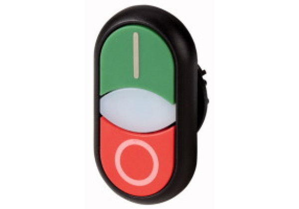 284819 - M22S-DDLF-*-*-* - Double actuator pushbutton, +indicator light, flush,