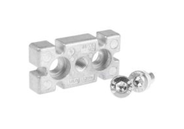 3842536562 Bosch Rexroth Strut Profile Leveling Foot Plate, strut profile 40 x 80 mm, Groove Size 8 mm, 10 mm