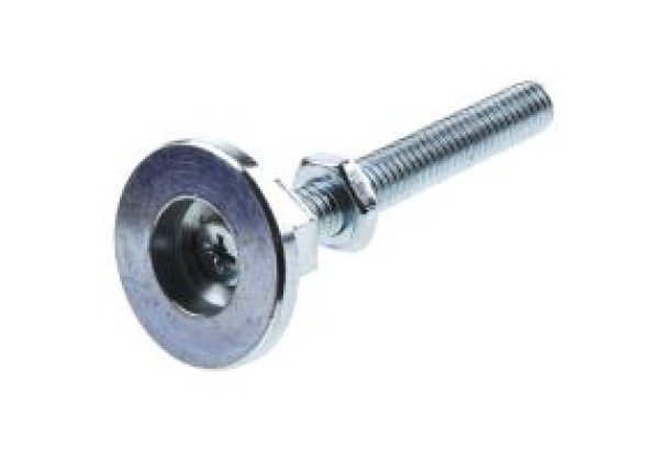 3842502257 Bosch Rexroth Galvanised Steel MGE Adjustable Foot, Strut Profile, 8mm, M8 Thread