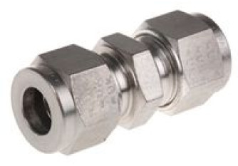 SCM10-316 S/steel tube to tube union,10mm OD SCM10-316 S/steel tube to tube union,10mm OD