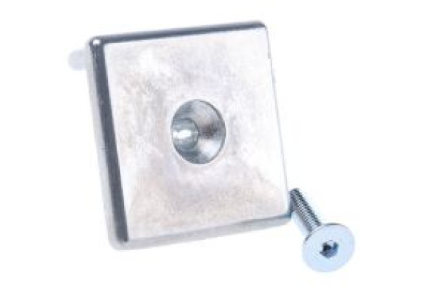 3842518204 Bosch Rexroth Black Die Cast Zinc End Cap 30 x 30 mm strut profile , Groove 8 mm, 10 mm