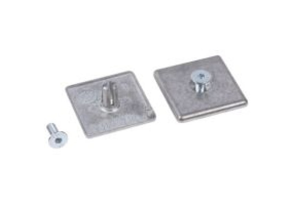 3842518205 Bosch Rexroth Black Die Cast Zinc End Cap 45 mm strut profile , Groove 8 mm, 10 mm