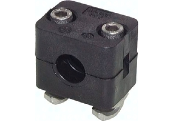 GR18LTMES Rohrschelle, leichte Baureihe, 8mm, Edelstahl