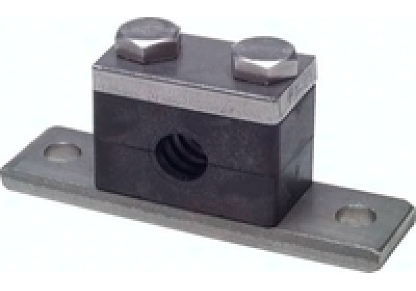 GR338SAPVES Rohrschelle, schwere Baureihe, 38mm, Edelstahl