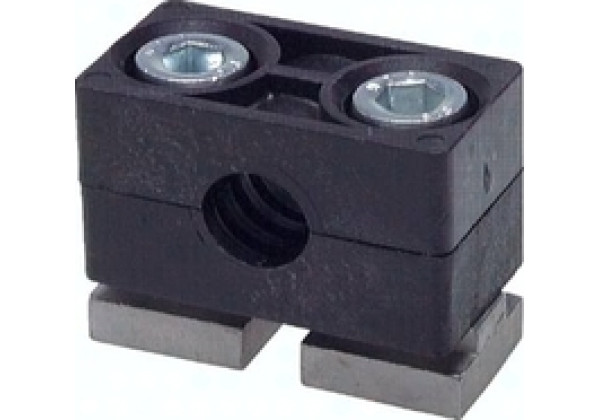 GR342STMES Rohrschelle, schwere Baureihe, 42mm, Edelstahl