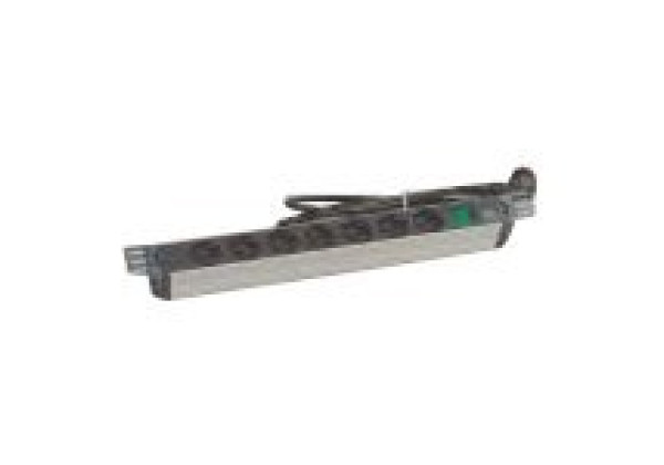 255399 Moeller Xpatch NWS-STL/19/7F/S/BL - Power distribution strip (rack-mountable) - output connectors: 7 - 1U - 19″ - 2 m