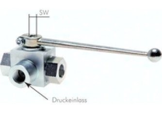 KH3/10LHD Hochdruck-3-Wege Kugelhahn, L-Bohrung, G 1″, PN 315