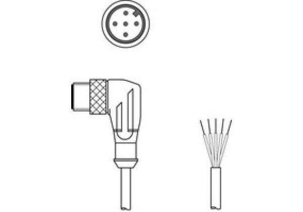 150677 - CB-M12-10000-5WM - Connecting cable