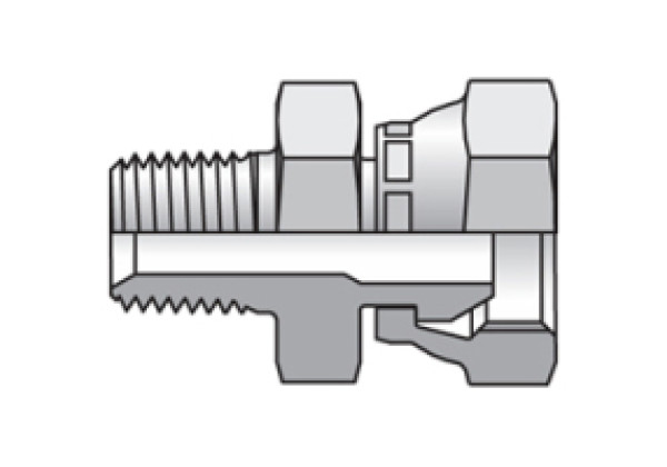 Parker 0107-2-4 Swivel male stud NPT1/8″ x NPT1/4″
