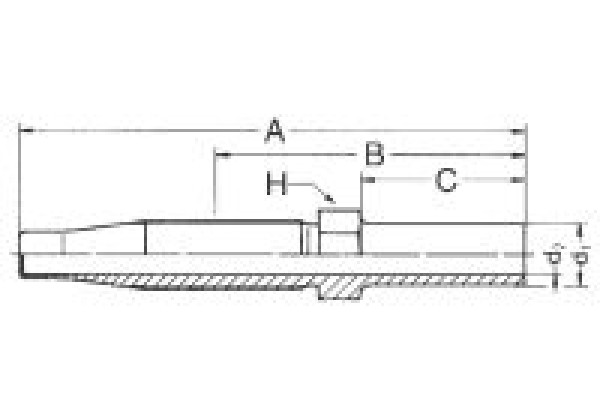 Parker C3AB-8-04 CRIMP HOSE FITTING HOSE TO TUBE