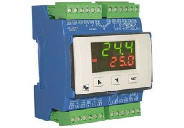URDR0001 Wachendorff URDR PID Temperature Controller, 72 x 90mm, 2 Output Relay, SSR, 24 → 230 V ac/dc Supply Voltage