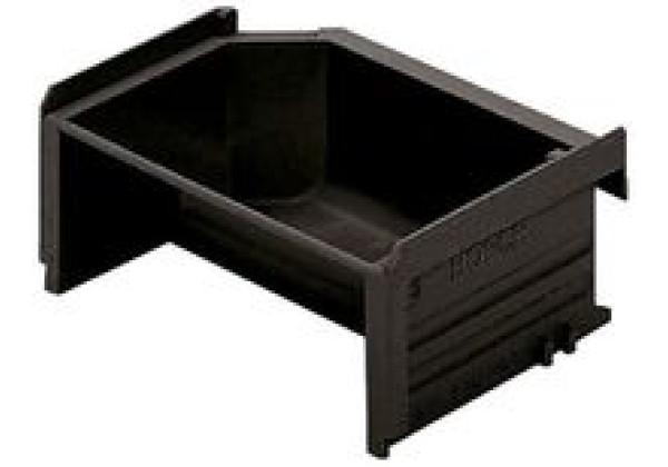 3842346282 Bosch Rexroth Black ABS Stackable Storage Bin, 100mm x 123mm x 245mm
