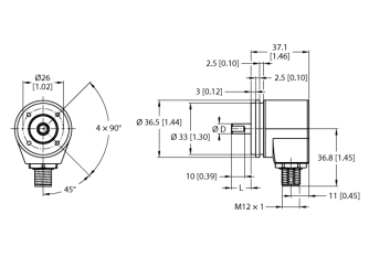 Incremental Encoder REI-04QA0S-4A2500-H1181
