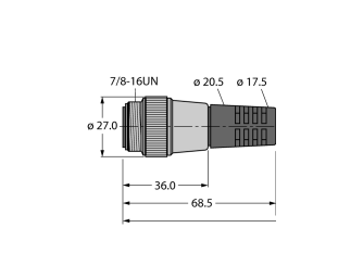 Bus Cable for CAN (DeviceNet, CANopen) RSM RKM 5711-6M
