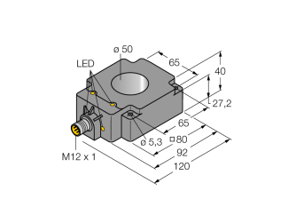 Inductive Sensor BI50R-Q80-AP6X2-H1141