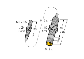 Inductive Sensor BI1.5-EG05-0.3-M12-SIU-H1141 Inductive Sensor BI1.5-EG05-0.3-M12-SIU-H1141
