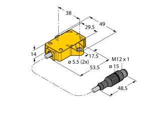Miniature Encoder RI360P1-QR14-ELIU5X2-0.3-RS5 Miniature Encoder RI360P1-QR14-ELIU5X2-0.3-RS5