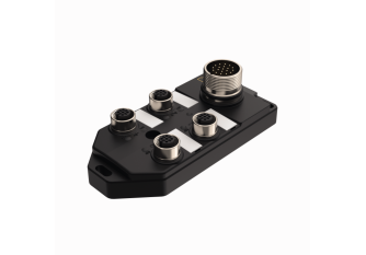 Passive Actuator/Sensor Box, M12 × 1 TB-4M12-4-CS12T