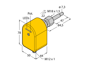 Freely Rotatable FCST Flow Sensor FCST-A4P-AP8X-H1141 Freely Rotatable FCST Flow Sensor FCST-A4P-AP8X-H1141