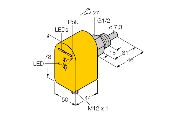 Flow Monitoring FTCS-G1/2A4P-2AP8X-H1140 Flow Monitoring FTCS-G1/2A4P-2AP8X-H1140