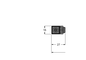 Valve connector C type VC8S22-T80E-0.3-RSC5.31T/TEL