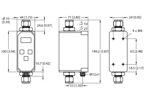 Flow Rate Monitoring FTCI-10D10A4P-2LIX-H1141 Flow Rate Monitoring FTCI-10D10A4P-2LIX-H1141