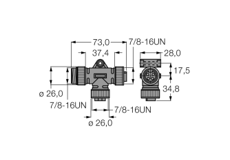 2-Way Splitter RSV-2RKV 48