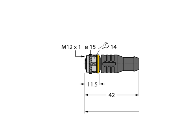 Actuator and Sensor Cable, PVC RKC5T-2/TEY