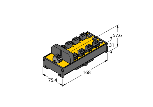 IP20 Junction Box with Short-Circuit Protection, 8-Channel JRBS-40DC-8RV IP20 Junction Box with Short-Circuit Protection, 8-Channel JRBS-40DC-8RV