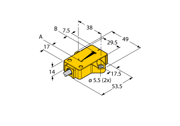 Inductive Linear Position Sensor LI25P1-QR14-LIU5X2