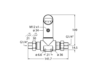 Differential Pressure Sensor PS010D-501T-LI2UPN8X-H1141 Differential Pressure Sensor PS010D-501T-LI2UPN8X-H1141