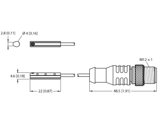 Magnetic Field Sensor BIM-UNC-AP6X-0.3-RS4 Magnetic Field Sensor BIM-UNC-AP6X-0.3-RS4