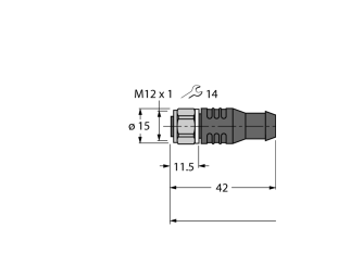 Actuator And Sensor Cable, PP-EPDM RKCV5T-2/TFW