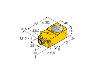 Inductive Sensor BI30R-Q20-AN6X2-H1141 Inductive Sensor BI30R-Q20-AN6X2-H1141