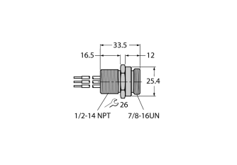 FOUNDATION fieldbus Flanschanschluss RSFV 49-0.3M/14.5/C1117 FOUNDATION fieldbus Flanschanschluss RSFV 49-0.3M/14.5/C1117