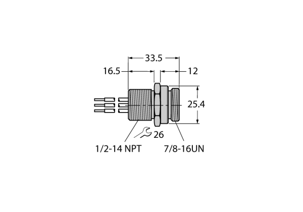 FOUNDATION fieldbus Flanschanschluss RSFV 49-0.3M/14.5/C1117