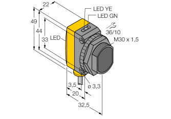 Photoelectric Sensor QS30RRXQPMA Photoelectric Sensor QS30RRXQPMA