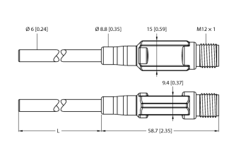 Temperature Detection TTM-206A-CF-LIUPN-H1140-L200 Temperature Detection TTM-206A-CF-LIUPN-H1140-L200