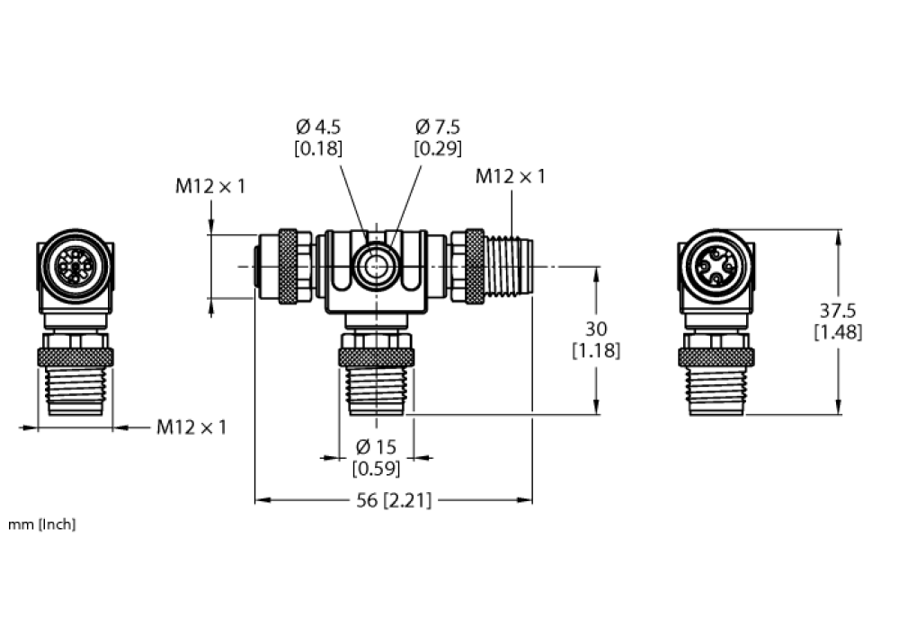 2-Way Splitter VT2-FKM4.4-FSM4.4-FSM4.4 2-Way Splitter VT2-FKM4.4-FSM4.4-FSM4.4