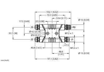 Power Splitters VH3-M12T-M4-3F4