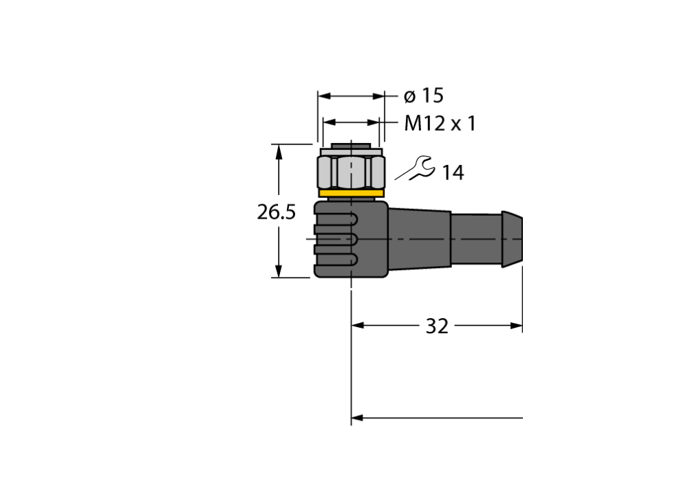 Weld-Splatter Resistant Actuator and Sensor Cable WKCV4.4T-P7X3.1-0.6-RSCV4.4T/TXL1001 Weld-Splatter Resistant Actuator and Sensor Cable WKCV4.4T-P7X3.1-0.6-RSCV4.4T/TXL1001