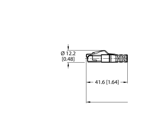 Industrial Ethernet Cable RJ45S-4422-45M